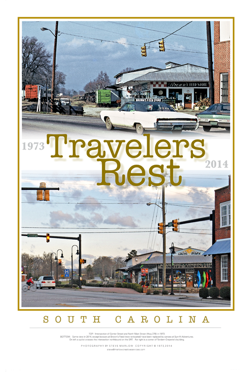 Travelers Rest Steve Marlow Main Street Poster